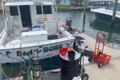 cleaing fuel in a boat in Florida