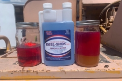 Desl Shok fuel additive clean and dirty diesel