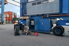 Cleaning fuel in a generator