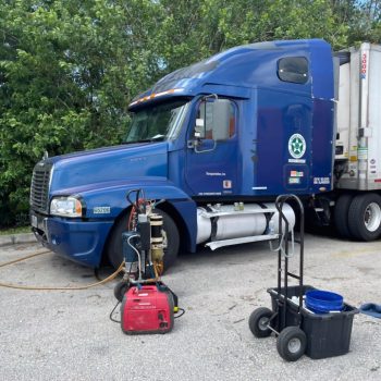 cleaning fuel in semi truck